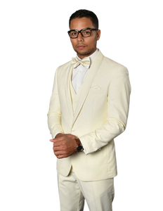 Blazer Slim trois pièces à la mode, ensemble de deux pièces de mariage, revers à pointe, bal de mariage, Mascul - Product Image 6