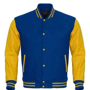 Veste universitaire de baseball pour homme, design optimal, hiver, style Letterman, haute qualité, corps en laine, manches en cuir, broderie personnalisée, collection 2026 - Product Image 3