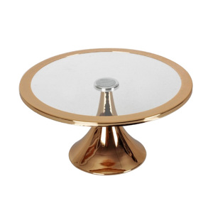 Top Trend Wedding Parties <b>Cake</b> <b>Server</b> Golden Finishing Stylish Stand In Rounded Shape Hotel Tableware Decoration Accessories - Product Image 4