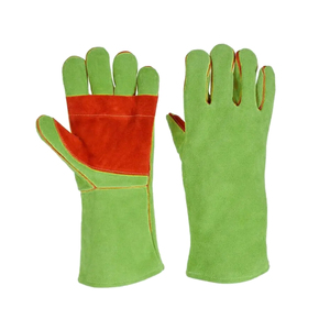 Meilleurs gants de soudage en cuir personnalisés Pistolet EN VENTE Nouvelle marque Usine Gants en cuir de mouton en peau de chèvre pour hommes - Product Image 3