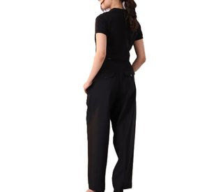 Chemise décontractée pour femme de qualité supérieure 2025, manches courtes, motif uni, tricotée, 100 % polyester, écologique, séchage rapide - Product Image 2