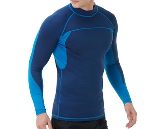 Venta caliente Hombres Rash Guard Ropa informal Nuevo diseño Adultos Tamaños Transpirable antiarrugas Tarifa al por mayor Custom Made Rash Guard - Product Image 3