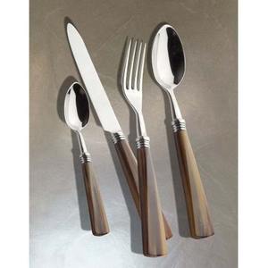 Cubiertos de lujo de acero inoxidable con mango de madera, juego de cubiertos, vajilla de comedor elegante, utensilios para el hogar, restaurante, banquete - Product Image 1