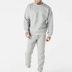 Pull-over personnalisé pour hommes Pantalon de gym Jogging Survêtement Sweatshirts à capuche imprimés de couleur unie Ensemble 2 pièces Veste à capuche de fitness grande taille - Product Image 2