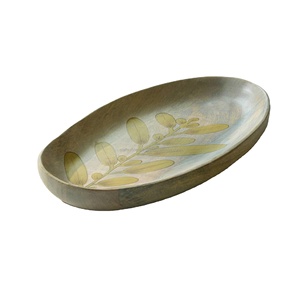 Best Rustic Wood Oval <b>Tray</b> Handmade Commercial Buyer's New Designs for Home Hotel Weddings Food Occasions - Product Image 2