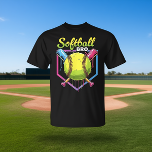 T-Shirt Sportiva da Ragazzo Brother Ice Cream Softball, Design Promozionale Softball Drip, Comoda ed Elegante - Product Image 3