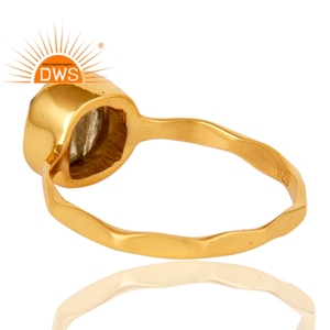 Best Selling Sterling Silver 18K Gold Plated Natural <b>Labradorite</b> Gemstone Stackable <b>Ring</b> Custom Jewelry Manufacturer - Product Image 3