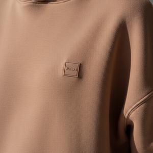 Sweat-shirt à capuche pour femme, style streetwear d'hiver haut de gamme, écologique, respirant, grammage lourd, coupe ample, couleur terre cuite, sans cordon, 3D - Product Image 6