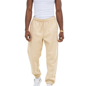 Venta al por mayor personalizado 100% algodón Etiqueta Privada pierna recta pantalones de chándal hombres francés Terry pantalones de chándal - Product Image 1