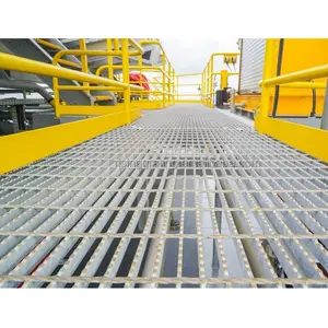 electric press welded bridge walkway galvanized steel grating