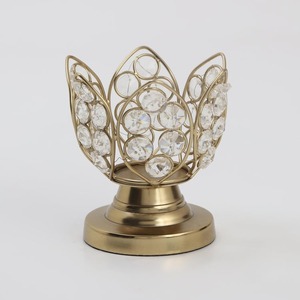 Lotus Votives Metal Iron <b>Candle</b> Holder High Quality Handmade Fancy <b>Candle</b> Mold Christmas Home Decoration Luxury Modern Style - Product Image 2