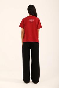 Camiseta Holgada de Verano para Mujer, Ecológica, con Estampado Gráfico, Estilo Urbano - Product Image 4