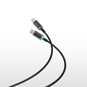 PD60W 1M Tipo-C Cable de carga rápida de color negro de tipo C - Product Image 2