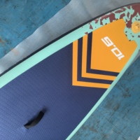 Planche de surf gonflable en PVC de 10'6''x32''x6'' avec fenêtre transparente en TPU, planche de paddle gonflable (SUP) avec pompe et accessoires de réparation