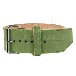 Cinturón de elevación de una sola punta OEM, equipo de gimnasio de cuero, cinturón de una sola punta para culturismo y entrenamiento cruzado - Product Image 2