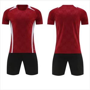 Uniformes de fútbol transpirables con estampado personalizado para hombre, Conjunto de camiseta de fútbol de manga corta para niños, chándales de traje deportivo de secado rápido - Product Image 5