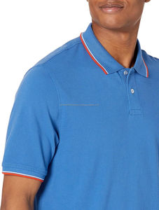 Polo de hombre de talla grande de calidad superior más vendido, camiseta transpirable de algodón y poliéster con logotipo personalizado, camiseta con diseño estampado de letras lavadas - Product Image 2