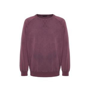 Sweat-shirt délavé à l'acide pour homme, 200 GSM, coton léger, col rond décontracté, vintage, personnalisable, OEM, marque privée, usine de vêtements - Product Image 6