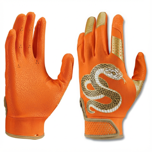 Custom Design Baseball <b>Batting</b> Gloves Wholesale Bulk Logo Printing Soft Palm Increased Friction All Size Softball <b>Batting</b> Gloves - Product Image 1