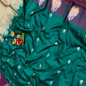 ผ้าแจ็คการ์ด pallu สวยดีไซเนอร์ล่าสุดใช้ได้ทั่วส่าหรี - Product Image 1