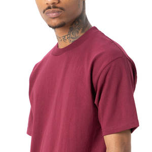 T-shirt surdimensionné de luxe vierge de haute qualité épaule tombante 100% coton T-shirt imprimé graphique personnalisé T-shirt pour hommes - Product Image 3