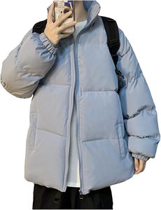 <b>Men's</b> Waterproof Windproof Breathable Eco-Friendly Lightweight Puffer <b>Jacket</b> Winter Ski Parka Warm Hood Fleece <b>Pullover</b> Closure - Product Image 4