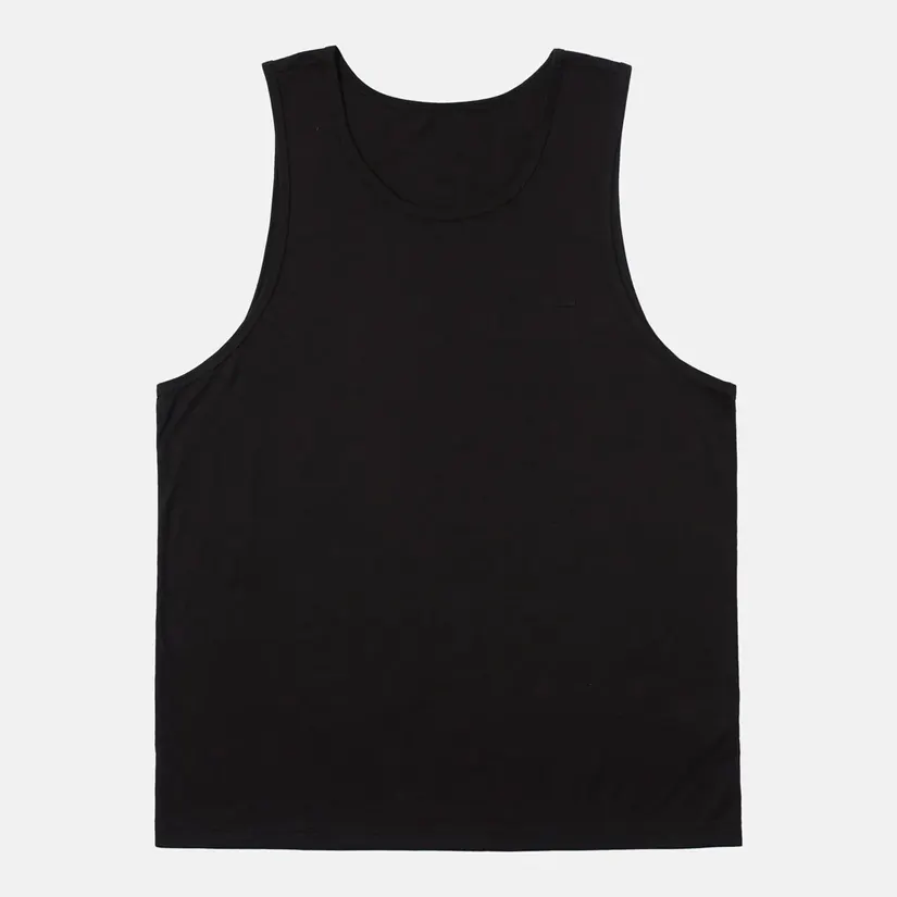 Aangepaste Merinowollen Zomerkleding Voor Heren Massief Haltertops Modieuze Geribbelde Crop Tanktop