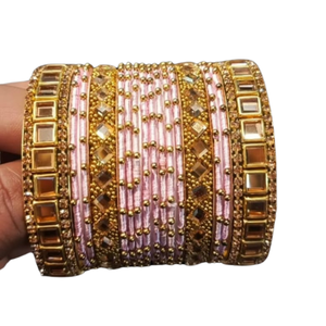 New Trending Indian Pakistani Wedding Bridal Wear Multi Color Velvet Glass Churiyan <b>Sets</b> Best Selling Women Handmade <b>Bangles</b> <b>Set</b> - Product Image 4