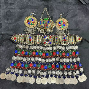 Proveedor directo de fábrica, conjuntos de joyería para mujer en estilo afgano, conjuntos de joyería afgana hechos a mano para bodas y fiestas a la venta - Product Image 1
