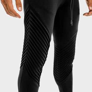 2024 Unisex de alta calidad 100% algodón polar acolchado pantalones de chándal de cintura media para clima frío oscuro personalizado pantalones de hombre - Product Image 3