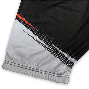 Shorts de MMA pour hommes SONISPO, noir, rouge, gris, imprimé par sublimation, ajustés, évacuant l'humidité, vêtements de sport de combat - Product Image 6