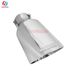 Systèmes d'échappement de voiture, silencieux argenté noir bleu brûlé coloré, embout de silencieux d'échappement en acier inoxydable, tuyau argenté arrière - Product Image 5