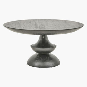 Minimalistic Lamp Style Base Solid Mango <b>Wooden</b> Dark Black Finish <b>Rustic</b> Nordic Design Home Restaurant Kitchen Bar <b>Dining</b> <b>Table</b> - Product Image 5