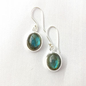 ต่างหูลาบราโดไรต์แฟชั่นทรงหยดน้ำ น้ำหนัก 3.8 กรัม - Product Image 1