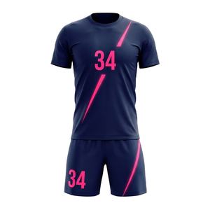 Ensemble de maillots de football personnalisés 100% polyester, sublimation, motif galaxie à carreaux, infini, pour entraînement d'équipe, vêtements de sport - Product Image 5