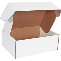 Caja de correo de envío de avión postal Caja de correo de embalaje de papel de cartón corrugado plegable para entrega o embalaje de regalo