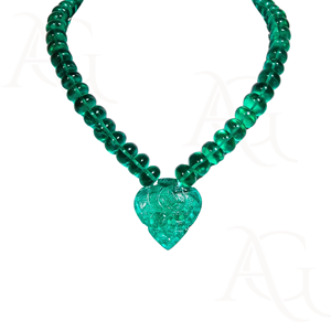 สร้อยคอมรกตประดับลูกปัดลูกปัดพลอยนาโนเจียระไนสีเขียวขัดเงาเรียบสำหรับทำเครื่องประดับปรับแต่งได้ในห้องทดลอง - Product Image 2