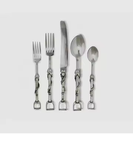 Ensemble de couverts en acier inoxydable durable avec poignée design pour la maison ensemble de couverts en acier miroir prix bon marché - Product Image 1