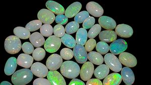 Lote de cabujones de ópalos australianos Ópalo australiano Sólido Coober Pedy Ópalo Piedras preciosas sueltas Fabricación de joyas de ópalo - Product Image 2