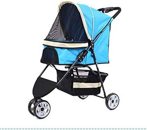 TH-PSP-424 American standard <b>Dog</b> Stroller for Medium Small <b>Dogs</b> Foldable Pet Stroller Kitty Puppy Stroller with Storage Basket - Product Image 1
