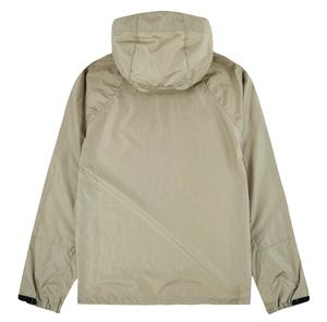 Veste coupe-vent respirante sur mesure de nouvelle conception en gros pour hommes avec capuche, fermeture éclair latérale et poches, veste tendance coupe-vent - Product Image 2