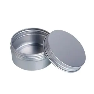 Pots à crème en métal de haute qualité, pots en aluminium et en laiton en acier inoxydable poli, disponibles avec boîtes - Product Image 1