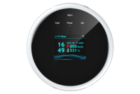 Détecteur de fuite de gaz naturel et de gaz combustible WiFi Tuya à télécommande noir et blanc, matériau ABS, alarme de gaz de cuisson en cuisine