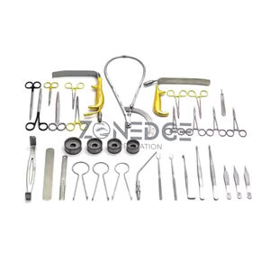 Juego de aumento de pecho al por mayor de 38 instrumentos de cirugía plástica chapados en oro Ce PK Acero inoxidable alemán - Product Image 3