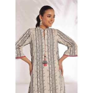 Conjunto de Traje de Mujer de 2 Piezas sin Coser con Estampado Jacquard JT-42014 - Product Image 5