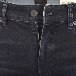 กางเกงยีนส์ผู้ชายสีดำสีน้ำเงิน - Product Image 4