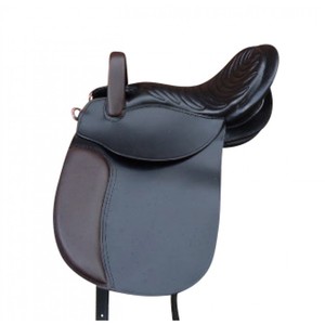 Sillín de montar a caballo español sin árbol, de alta calidad, de cuero, 2023 - Product Image 5