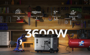 5120Wh Large Capacity <b>Solar</b> <b>Generator</b>,Portable Power Station P5000 Pro With 2X400W <b>Solar</b> <b>Panel</b>, 5x3600W AC Output (6000W Surge), - Product Image 3