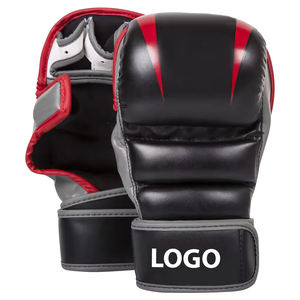 Gants de combat MMA professionnels à vendre en gros, gants de grappling en cuir avec logo personnalisé, gants de boxe en matériau PU - Product Image 3