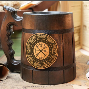 Personalized Axe Wooden Beer <b>Mug</b> Couples Gift, Christmas Gifts - Product Image 2